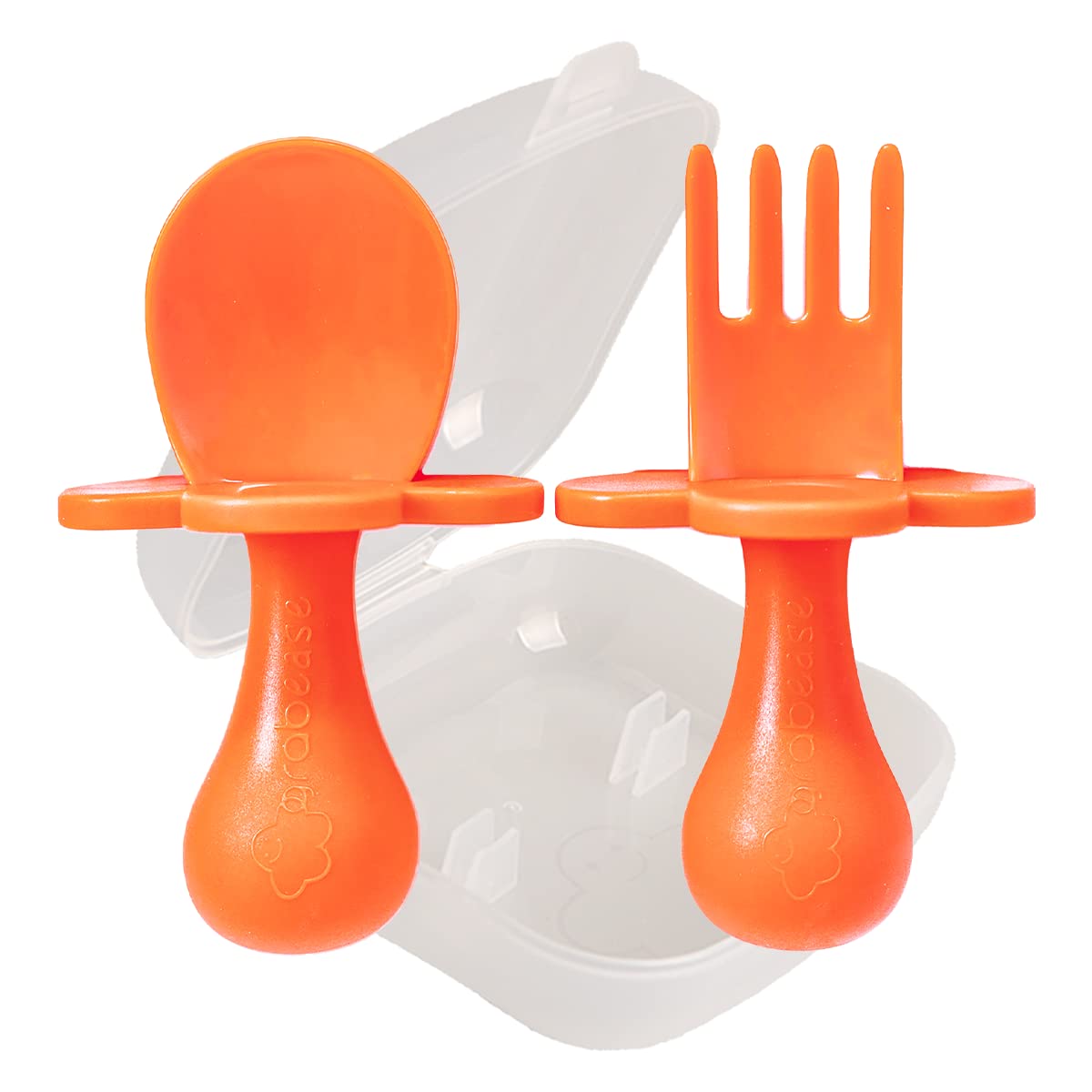 Grabease Toddler Silverware Toddler Spoons and Forks Baby Silverware Baby For and Spoons, BPA-Free & Phthalate-Free for Baby & T