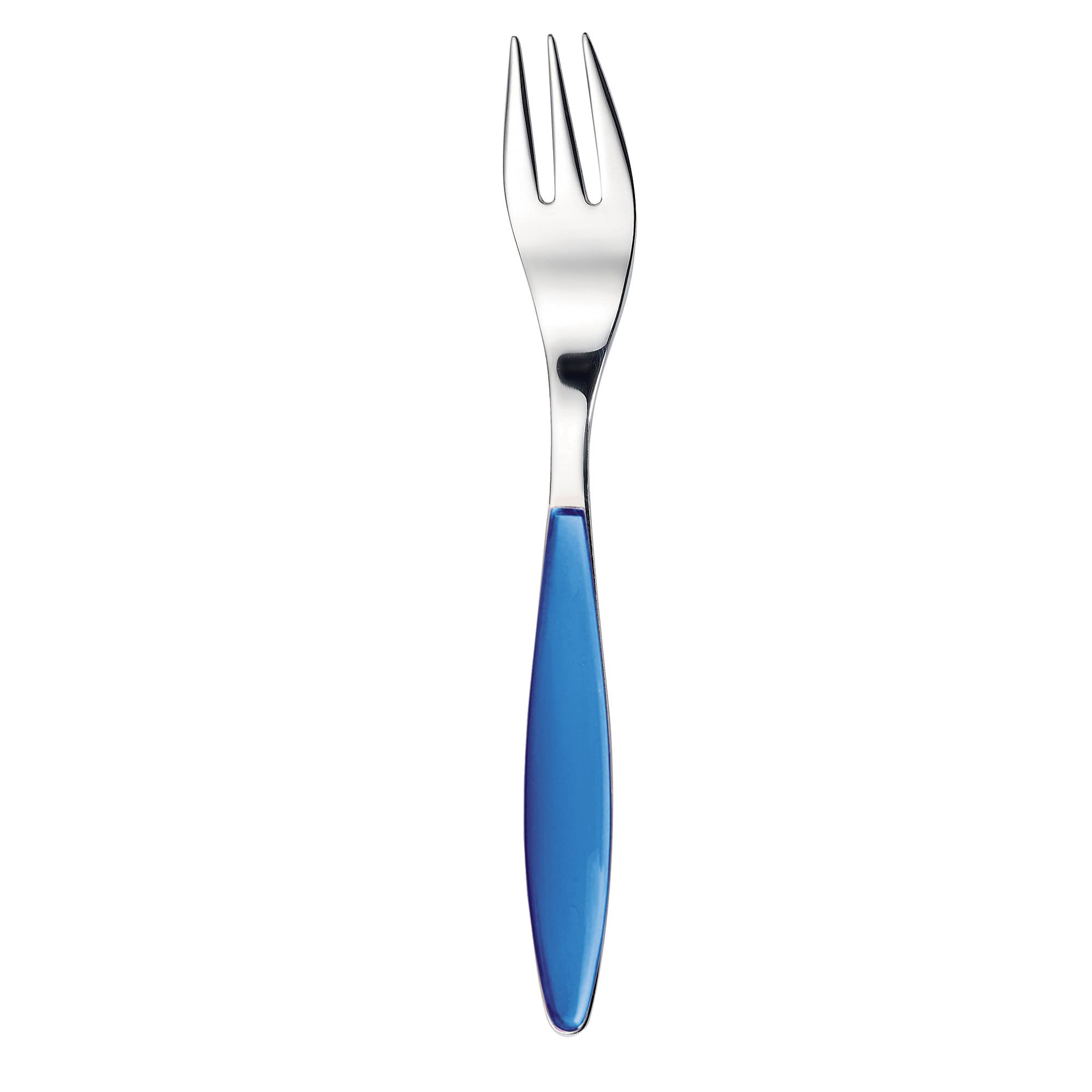 Guzzini 23000576 Dessert Fork, Mediterror Blue, Total Length: 6.1 Inches (15.5 Cm), Feeling