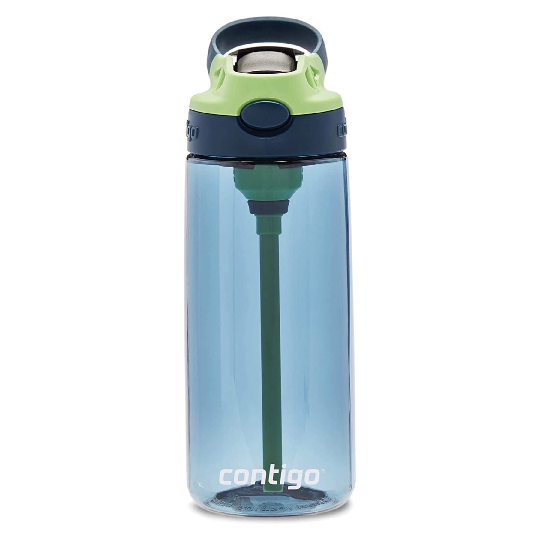 Contigo Kids Straw Water Bottle With Autospout Lid, 20Oz, Blueberry