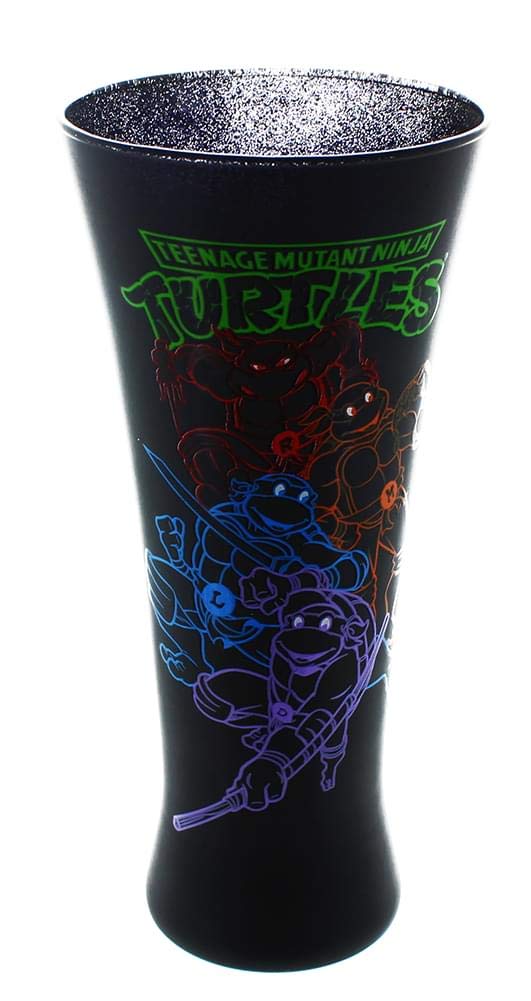 Just Funky Tmnt-Flg-5032-Jfc Teenage Mutant Ninja Turtles Fluted Glass