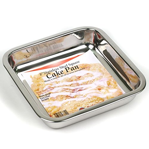 Happy Sales 8-Inch Stainless Steel Cake Pan Set Of 2