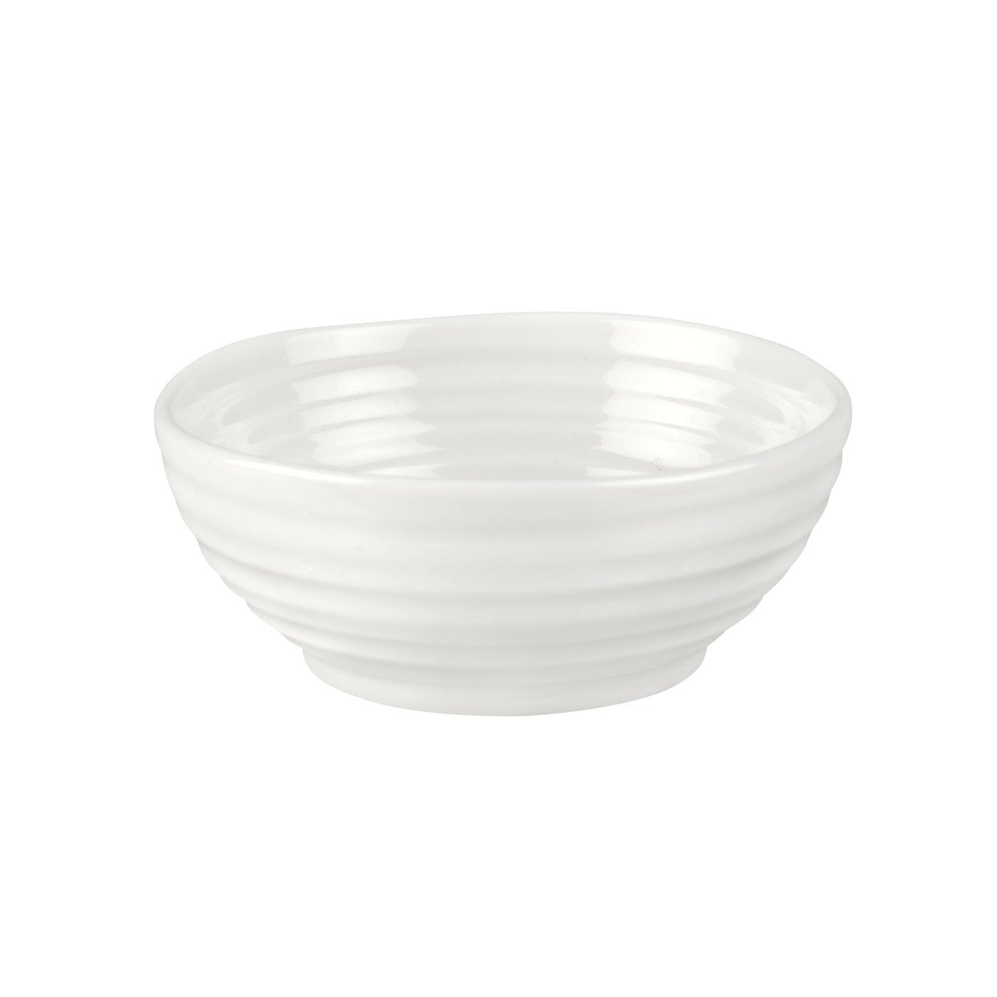 Portmeirion Sophie Conran Low Dipping Bowls | Set Of 4 | Small Serving Soy Sauce Dishes | 3.25 Inch | Made From Fine Porcelain |