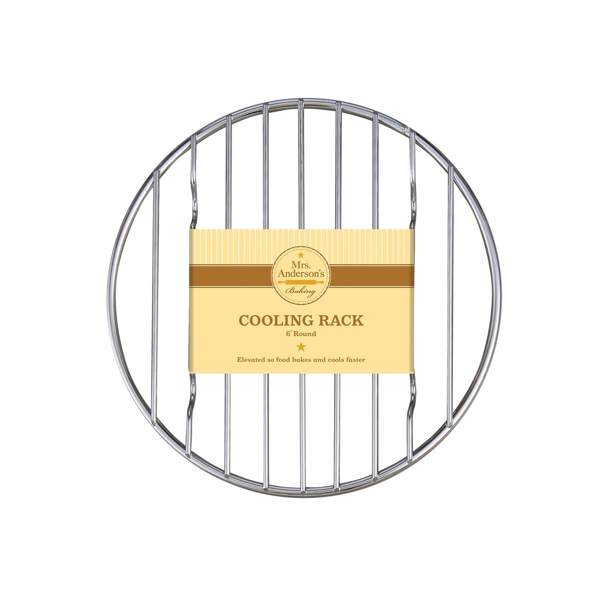 Mrs. Andersons Baking Professional Cooling Rack, Round, 6-Inches