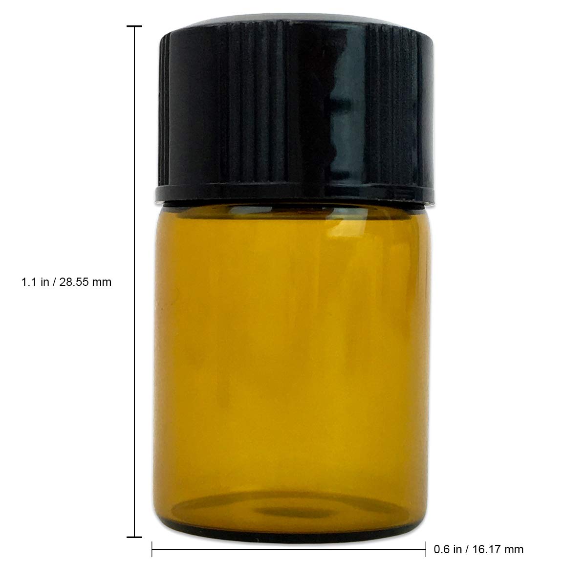 Beauticom 2Ml Amber Glass Vial 144 Pieces - For Essential Oils, Aromatherapy, Fragrance, Serums, Spritzes, With Orifice Reducer
