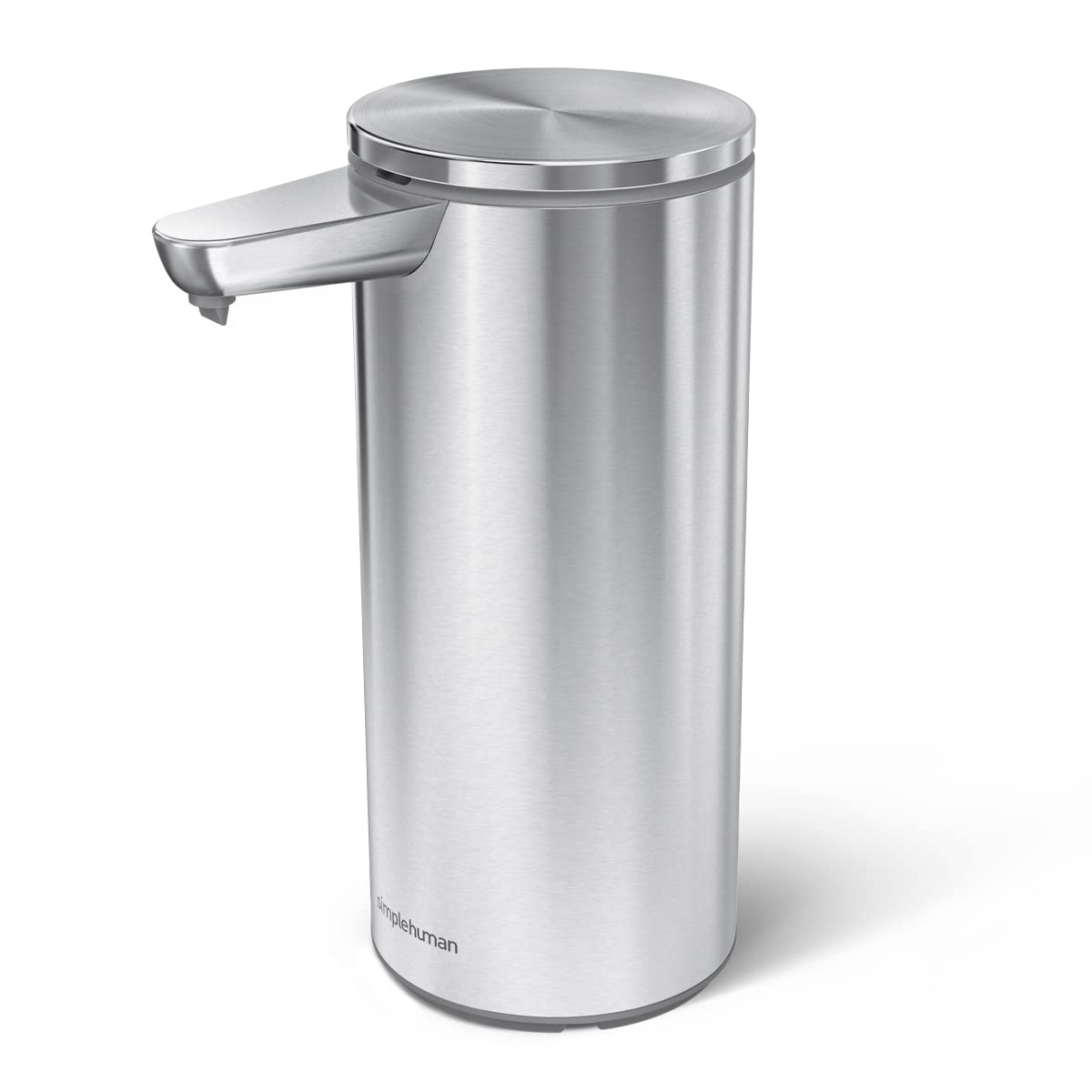 Simplehuman 14 Oz. Touch-Free Rechargeable Sensor Liquid Soap Pump Dispenser, Brushed Stainless Steel
