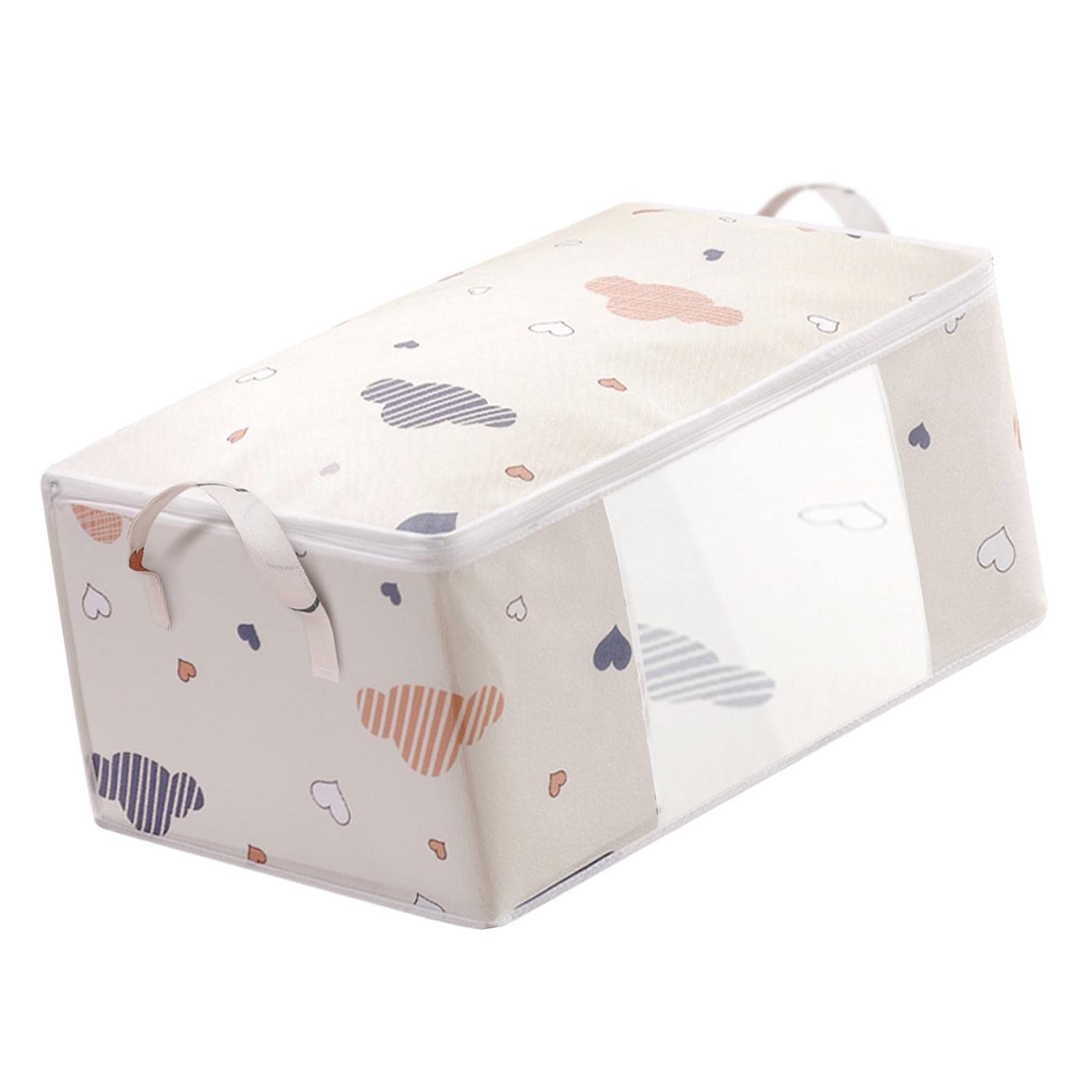 Myaddiction Clothes Storage Bag Organizer Blankets Bedding Luggage Bins Box Container Beige M