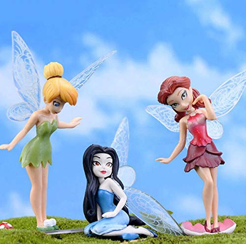 Chocozone 6PCS/Set Miniature Fairy Princess Garden Decor Home Decoration Mini Landscape Dolls for Girls