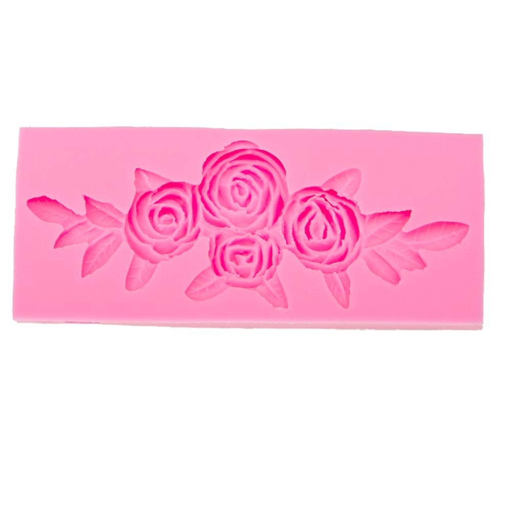 1Pc Cute Lovely Rose Flower Garland Form Silicone Mold For Diy Soap Mould Desserts Cupcake Cake Topper Decoration Ice Cube Candy