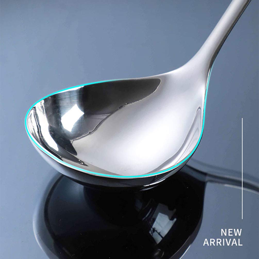 Goeielewe 2Pcs Slotted Spoon And Soup Ladle Set, Stainless Steel Soup Ladle Colander Set 7.8 Inches Cooking Skimmer Cookware Ute