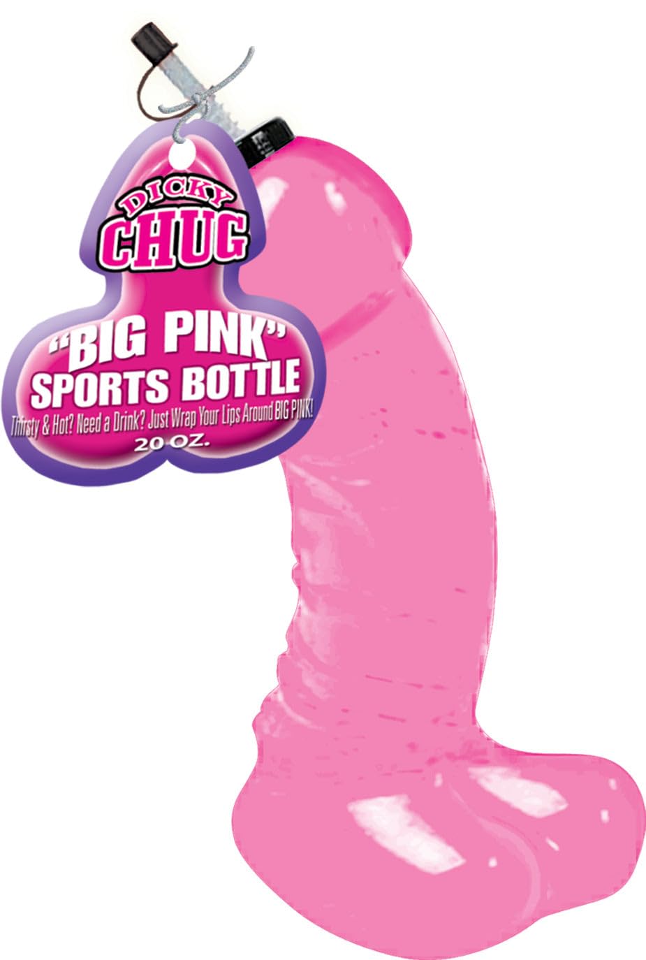 Dicky Chug Sports Bottle  Big Pink