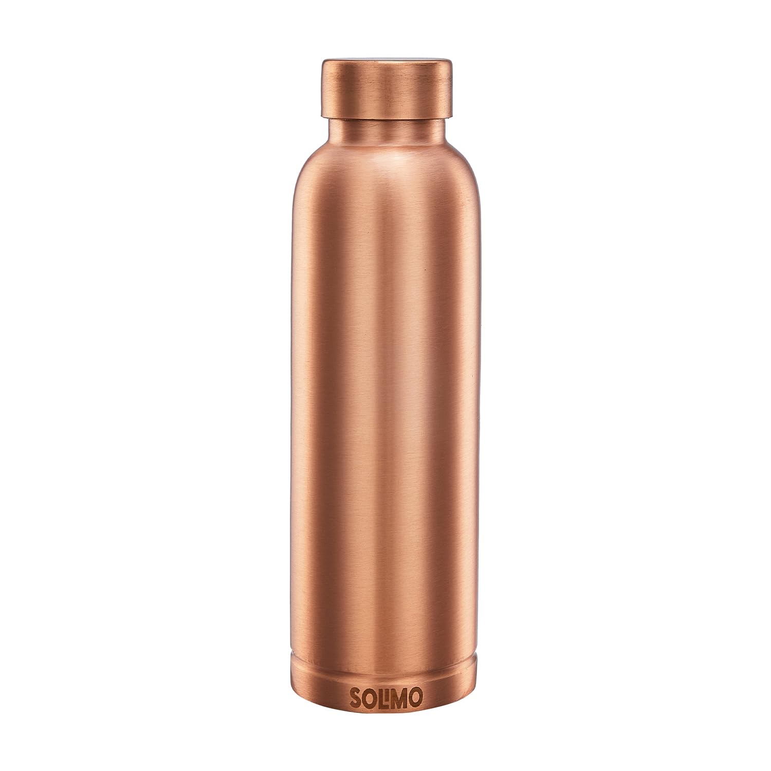 Amazon Brand - Solimo Copper Leak-Proof Mat Finish Bottles | 950 Ml | Pure Copper | Elegant Matte Texture | Daily Wellness Bottl