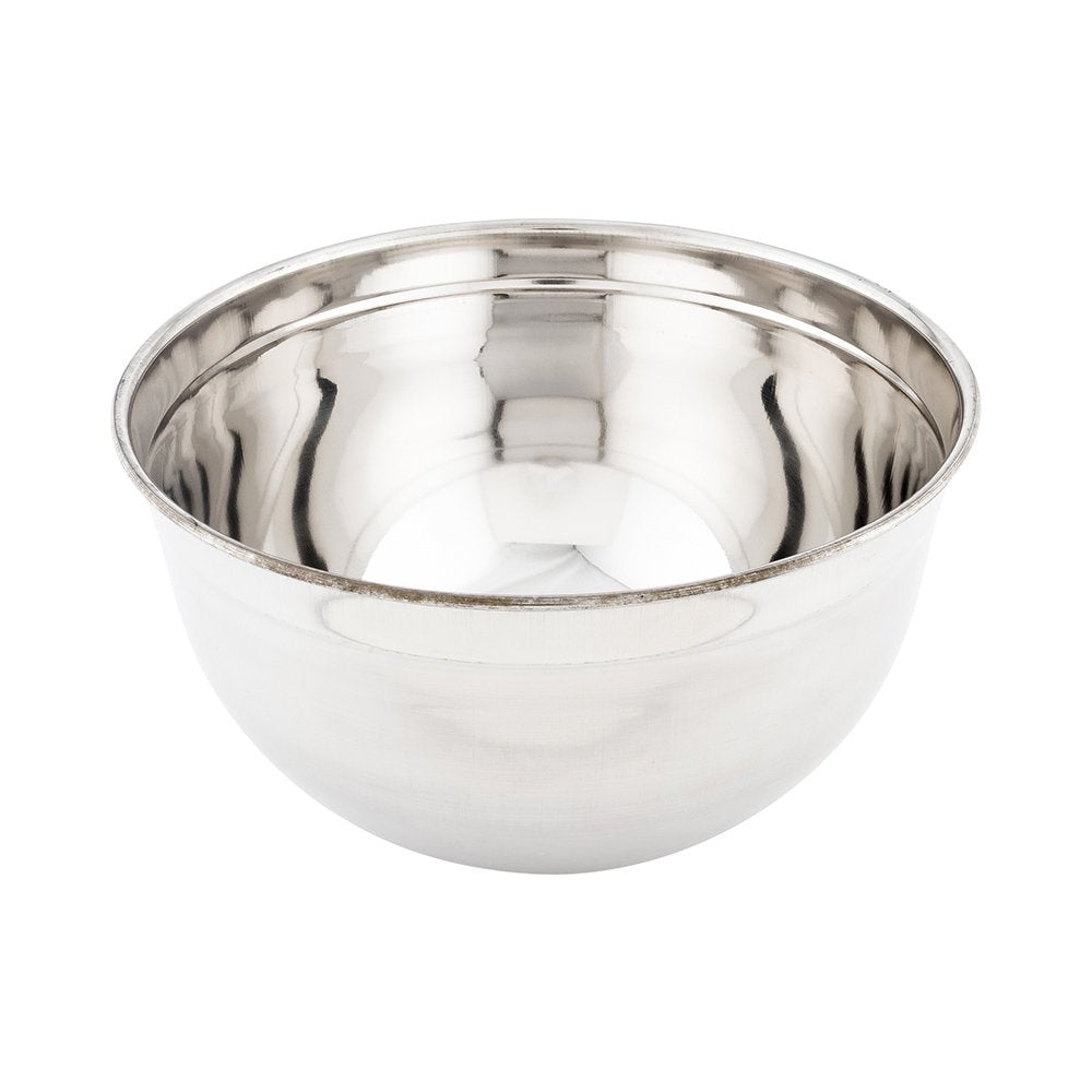 Restaurantware Met Lux 6 Quart Metal Mixing Bowls 1 German Deep Flour Bowl - Corrosion-Resistant Dishwasher-Safe Stainless Steel