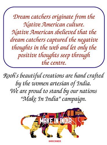 Rooh Dream Catcher ~Royal Blue Crochet ~Handmade Hangings (Can Be Used As Home Decor, Gift, Wall Hangings, Meditation Room, Yoga