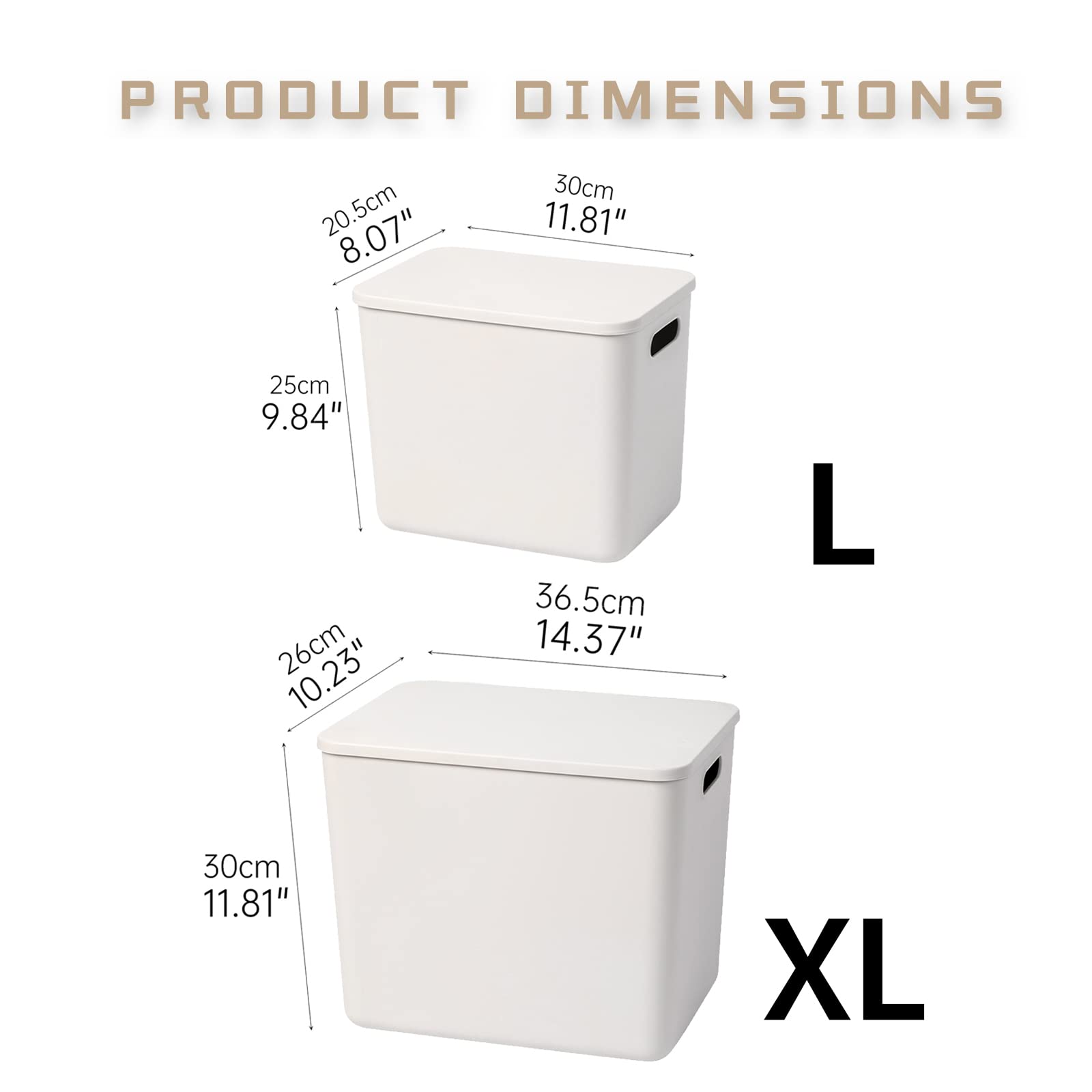 Yishyfier Plastic Storage Baskets With Lid Organizing Container Lidded Knit Storage Organizer Bins For Shelves Drawers Desktop C