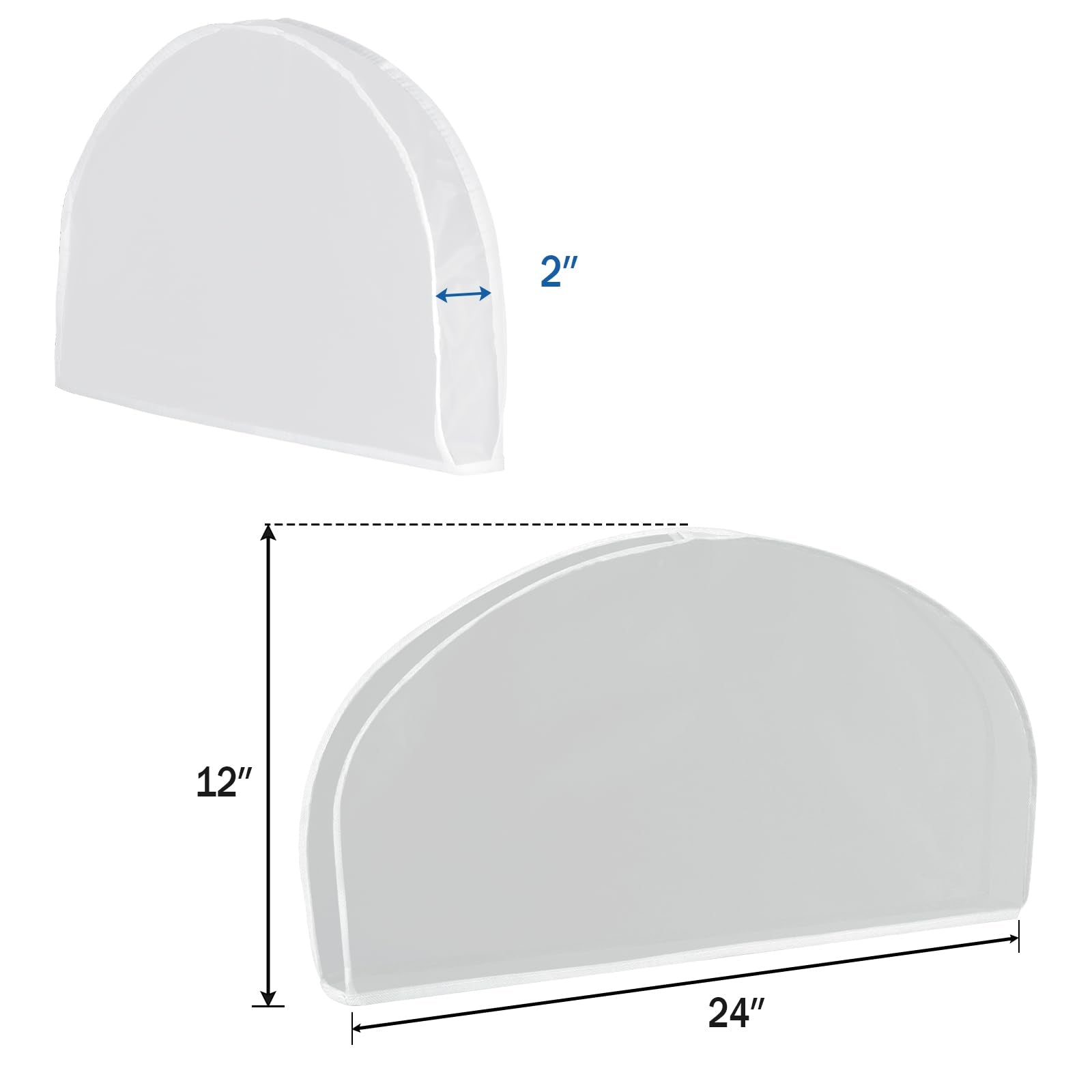 Zilink Shoulder Covers For Clothes Hanger Covers Breathable Garment Covers For Hanging Dress Shoulder Cover With 2'' Gusset For