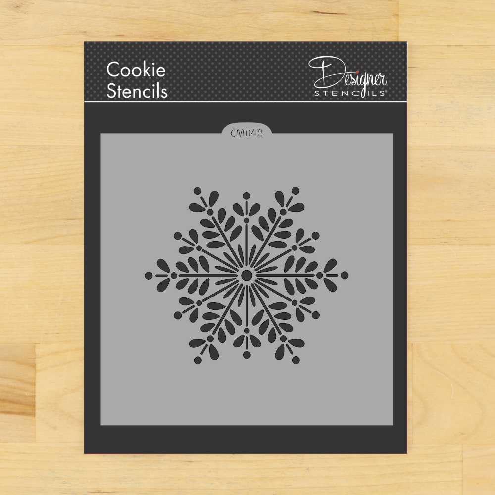 Retro Snowflake Cookie And Craft Stencil By Designer Stencils