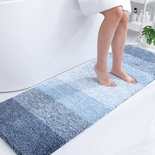 Olanly Luxury Bathroom Rug Mat, Extra Soft And Absorbent Microfiber Bath Rugs, Non-Slip Plush Shaggy Bath Carpet Runner, Machine