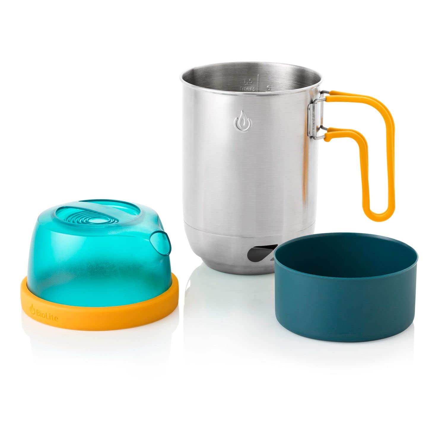 Biolite, Campstove Kettlepot & Coffee Set, Stainless Steel Cookware Accessory For Camping & Outdoors