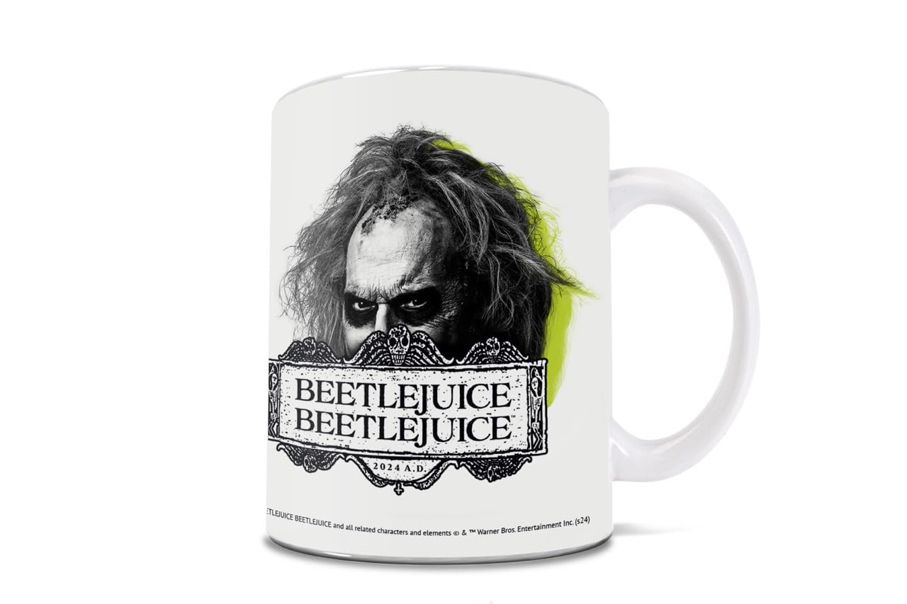Trend Setters Beetlejuice Beetlejuice - Nightmare - One 11 oz Ceramic Coffee Mug - Officially Licensed Merchandise - Perfect for