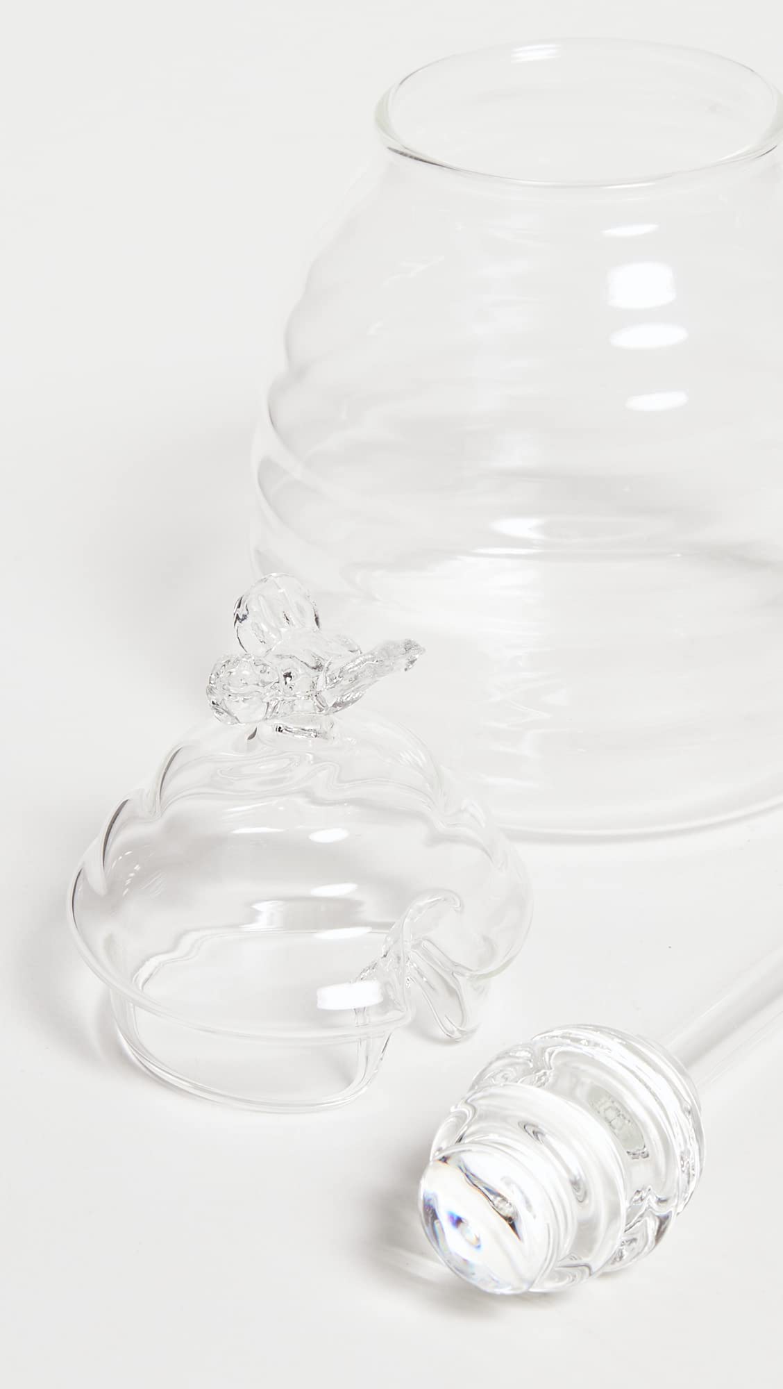 Two'S Company 51359 Honey Pot With Honey Comb, Clear