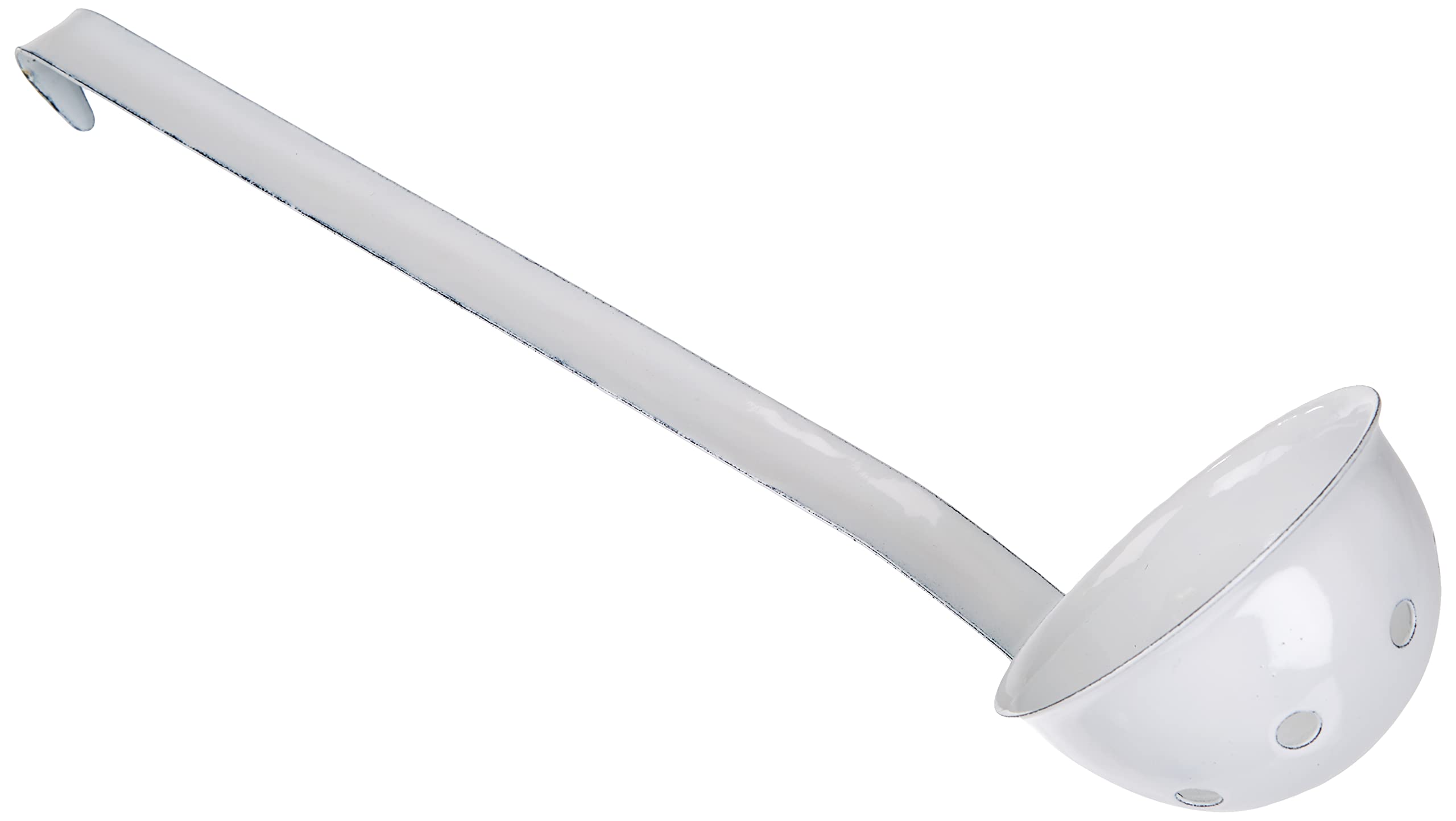 IBILI Olive ladle Blanca 8 cm of Enamelled Steel in White, 8 x 8 x 8 cm
