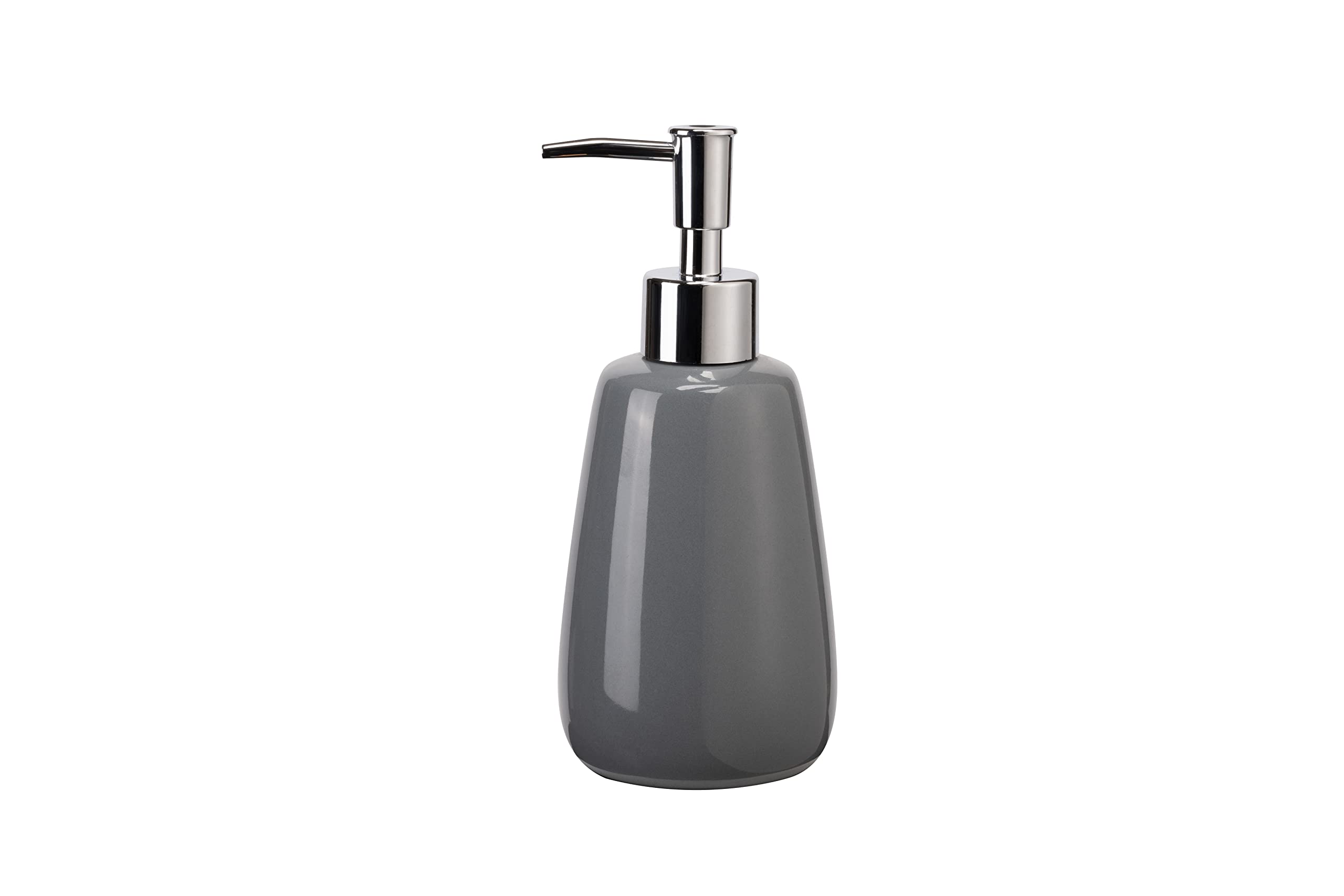 Hand Soap Dispenser Ceramics Bottles With Elegant Pump Top Bathroom Empty Shampoo Bottles 10Oz/300Ml Gray
