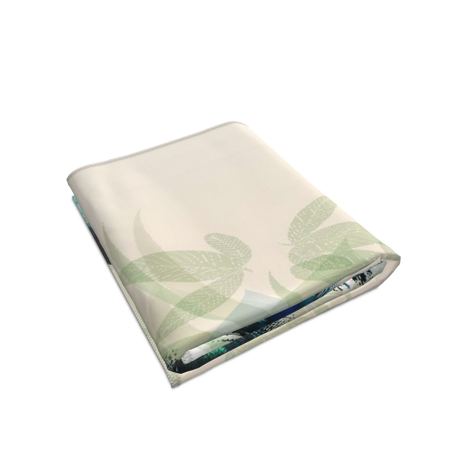 Covasa Peacock Hand Towels For Bathroom Set Of 2 Green Blue Beautiful Peacock Feather Bathroom Hand Towels Microfiber Soft Highl