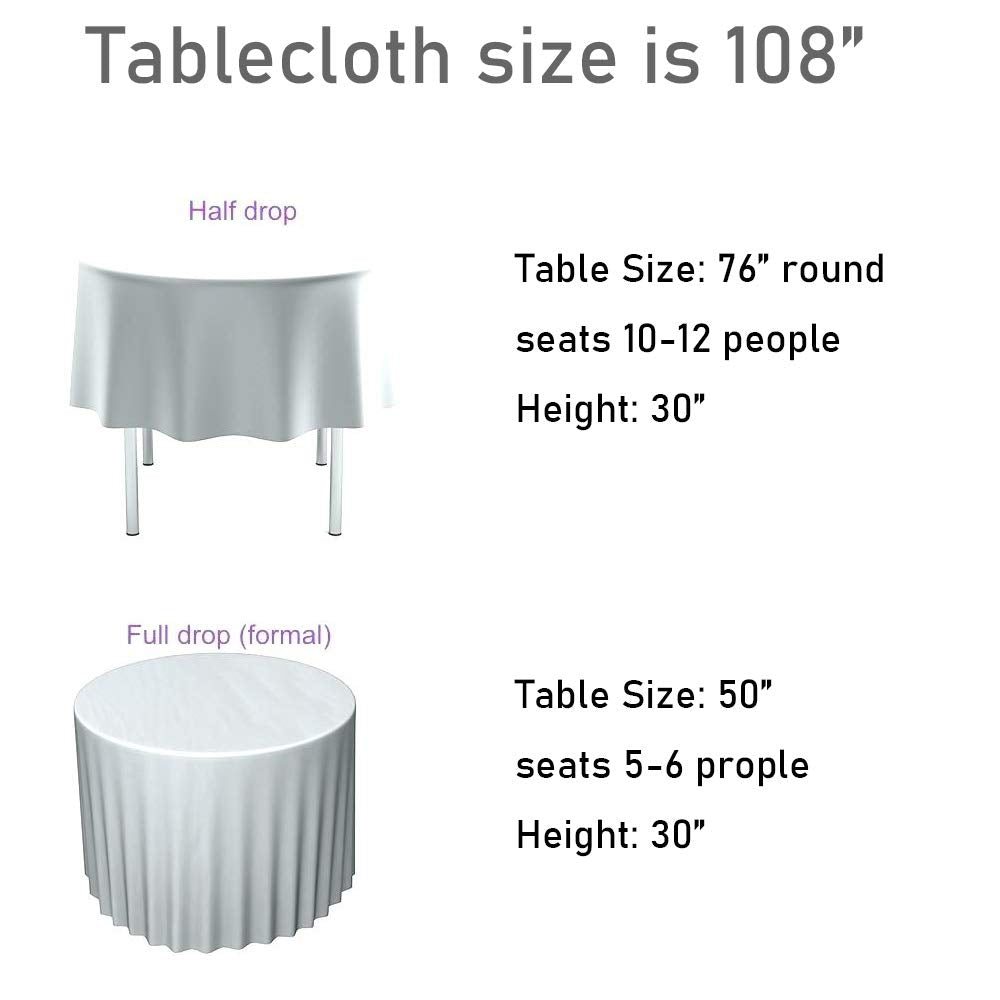 Partydelight 108'' Round Sparkly Gold Sequin Tablecloth For Wedding, Party, Christmas Decorations