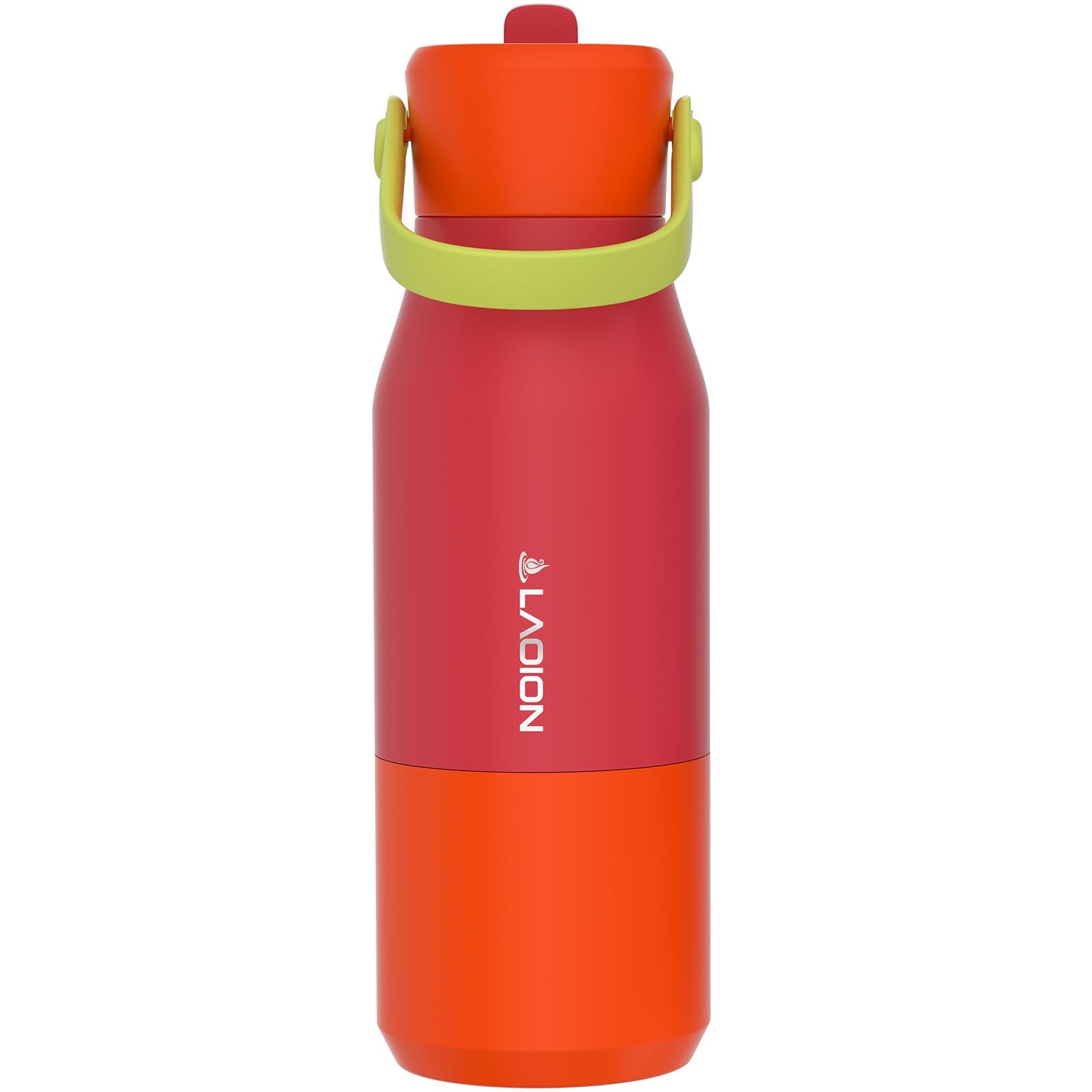 LAOION 23 oz Insulated Stainless Steel Water Bottle with Folding Handle