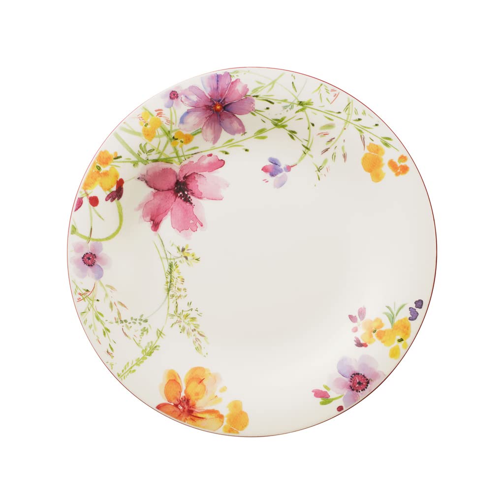 Villeroy & Boch Mariefleur Basic Dinner Plate, 10.5 In, Premium Porcelain, White