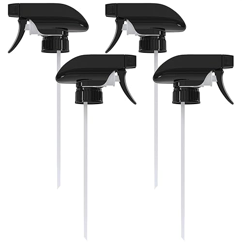 4Pcs Replacement Spray Bottle Nozzle - Heavy Duty Misting Spray Bottle Heavy Duty Pump Sprayer Head Replacement - Spray Nozzle Mist Spray Bottle Tops Cleaning Spray Bottles Mist Sprayer for 8oz 16oz