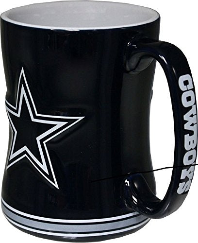 Nfl Dallas Cowboys Boxed Relief Sculpted Ceramic Mug