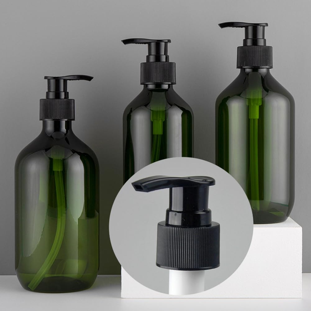 12 Pcs Black Plastic Soap Dispenser Pump Replacement Lotion Pump Heads for 24/410 Threaded Neck Bottles Compatible with Soap Lot