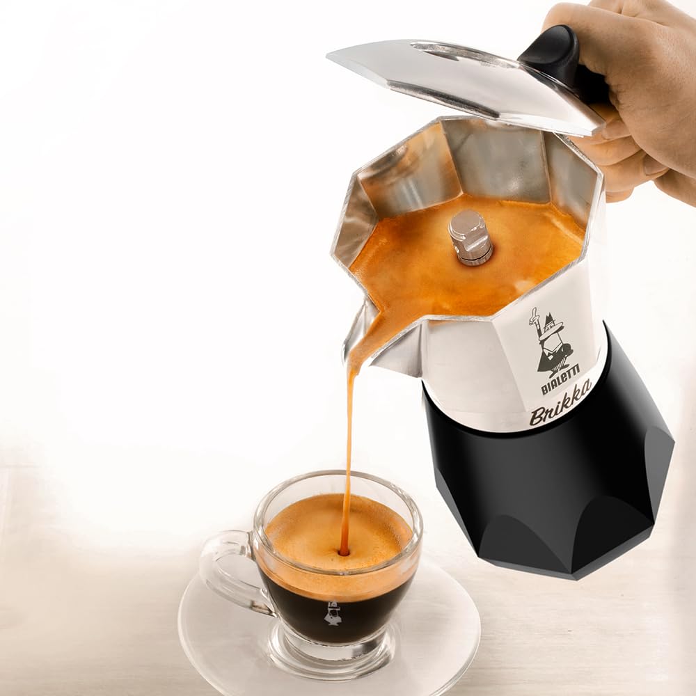 Bialetti Nuova Brikka 2 Cups 2023 | Moka Caffetteria Caff Espresso 0007327