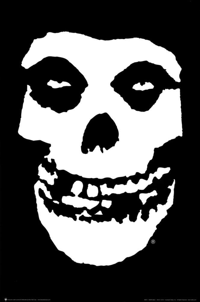 The Misfits (Skull, No Text) Music Poster Print Poster Poster Print, 24X36