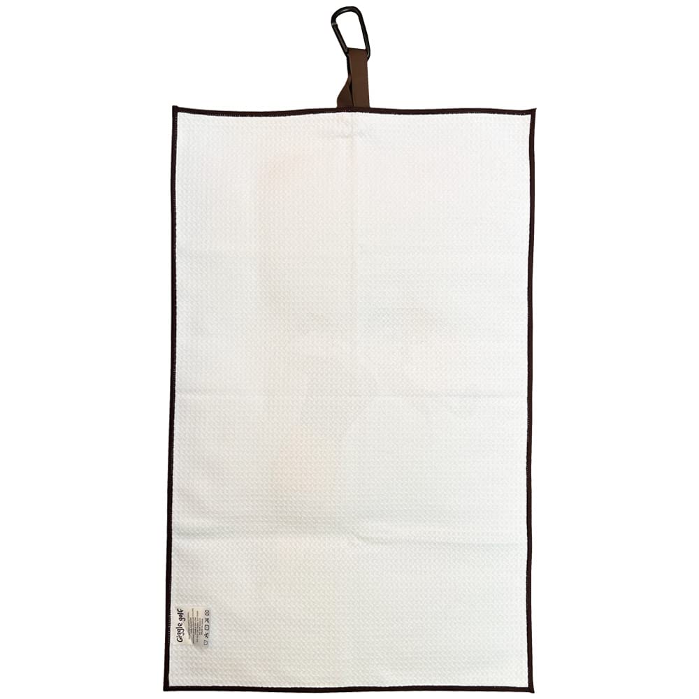 Giggle Golf Did I Miss It Waffle Golf Towel  Funny Golf Towel for Women