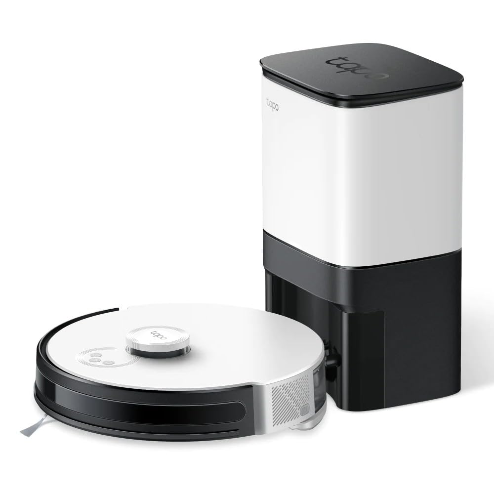 Tapo Tp-Link Rv30 Plus Lidar Navigation Robot Vacuum&Mop Cleaner,4L Dust Bag,4200Pa Suction,Quiet,Auto-Charging,Cleans Hard Floo