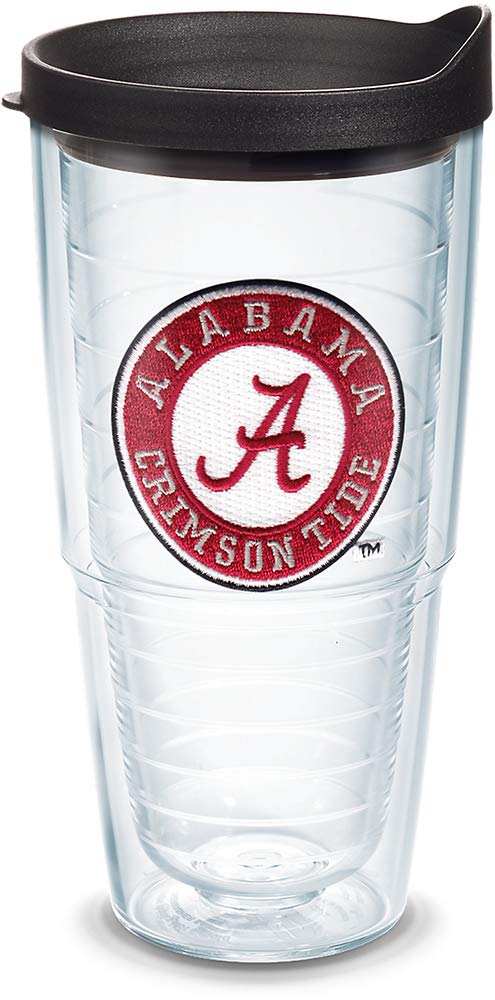 Tervis Made In Usa Double Walled University Of Alabama Crimson Tide Insulated Tumbler Cup Keeps Drinks Cold & Hot, 24Oz, Emblem