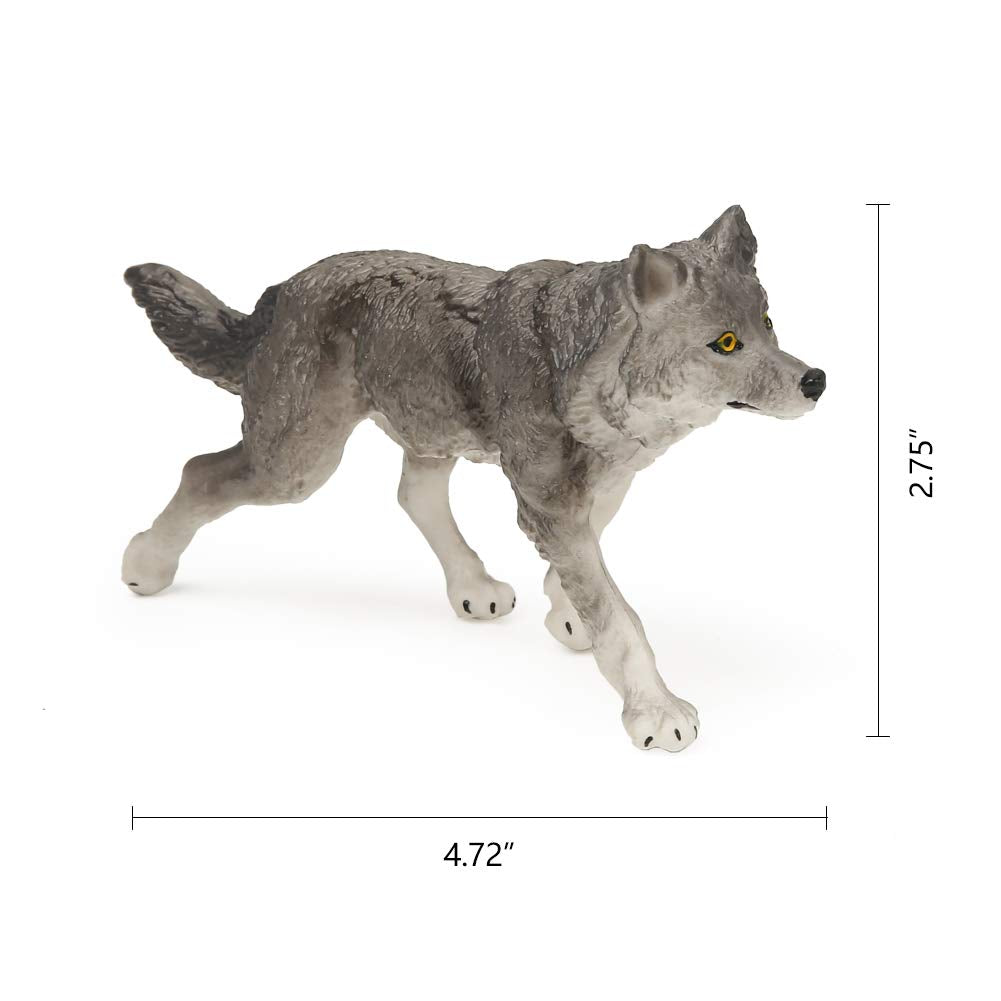 Restcloud 7Pcs Wolf Toy Figurines Set Wolf Animals Figures (Wolf Set B)