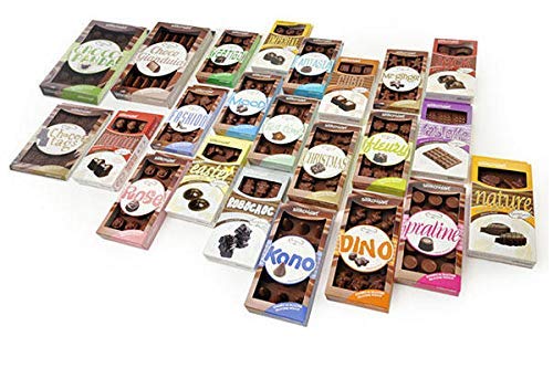 Silikomart 195931 Chocolate Tablet Bar Chocolate Silicone Mould, Chocolate Brown, 11.6 X 7.8 X 10 Cm