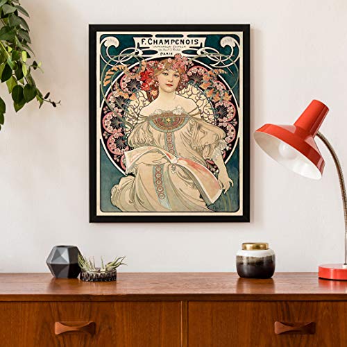 Posterazzi Collection Mucha Alphonse Poster Print By F. Champenois Imprimeur Diteur (14 X 11)