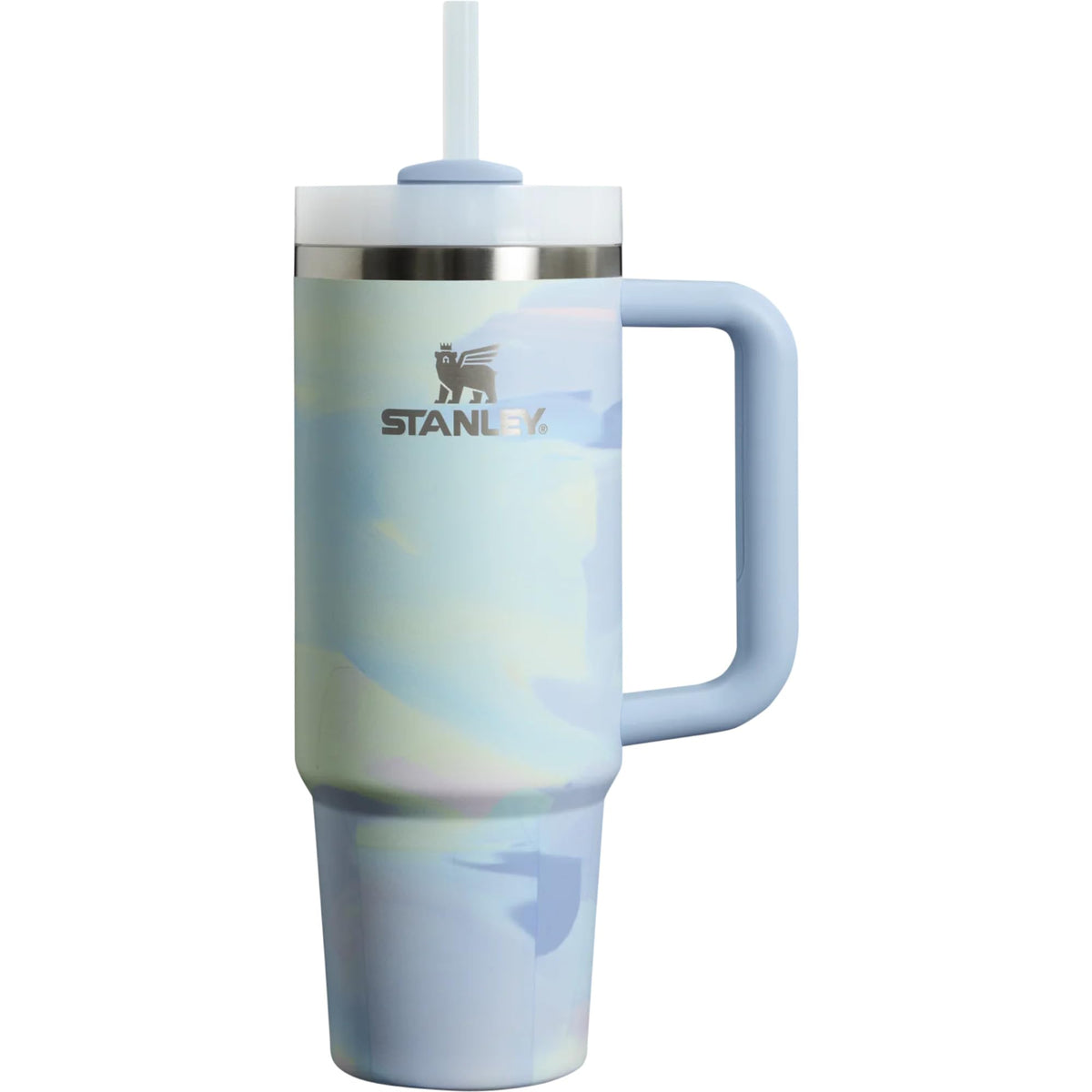 Stanley Cool Serene Brushstroke Quencher H2.0 Flowstate Stainless Steel Vacuum Insulated Tumbler With Lid And Straw For Water, I
