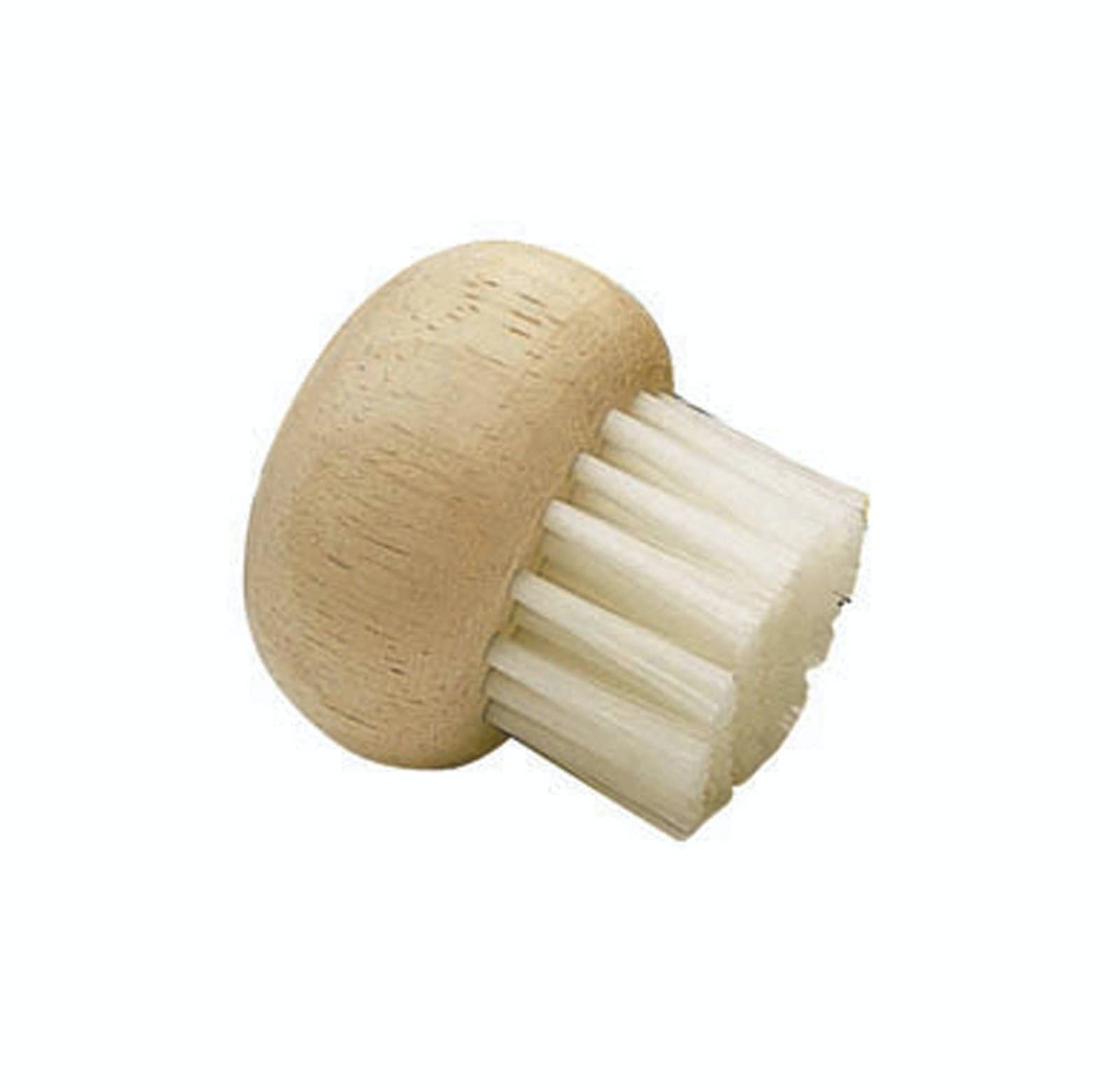 Kitchen Craft Mushroom Cleaning Brush With Rubber Wood Handle And Soft Bristles