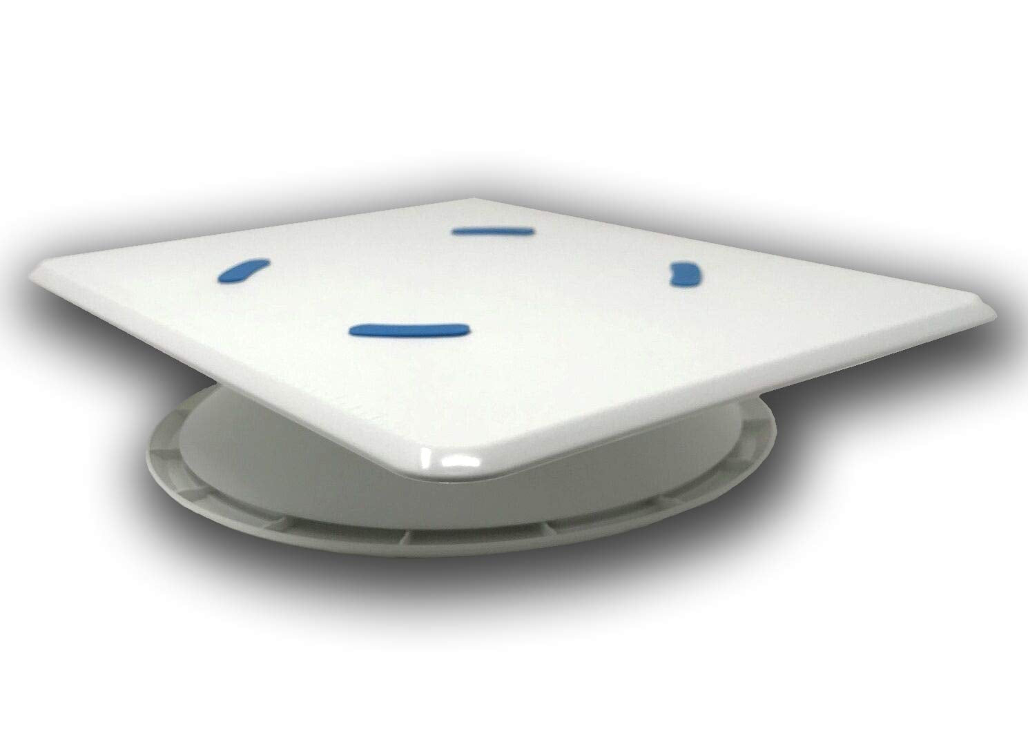 Ateco Revolving Cake Decorating Stand - 12-Inch Diameter, Plastic, White, Model 609