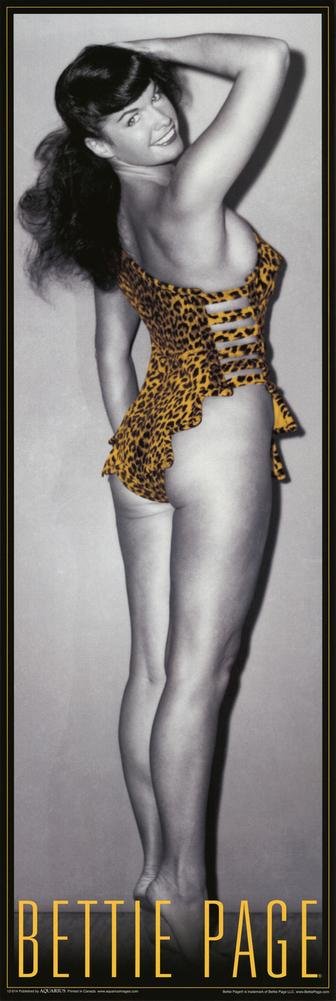 Bettie Page Leopard Poster 12 X 36In
