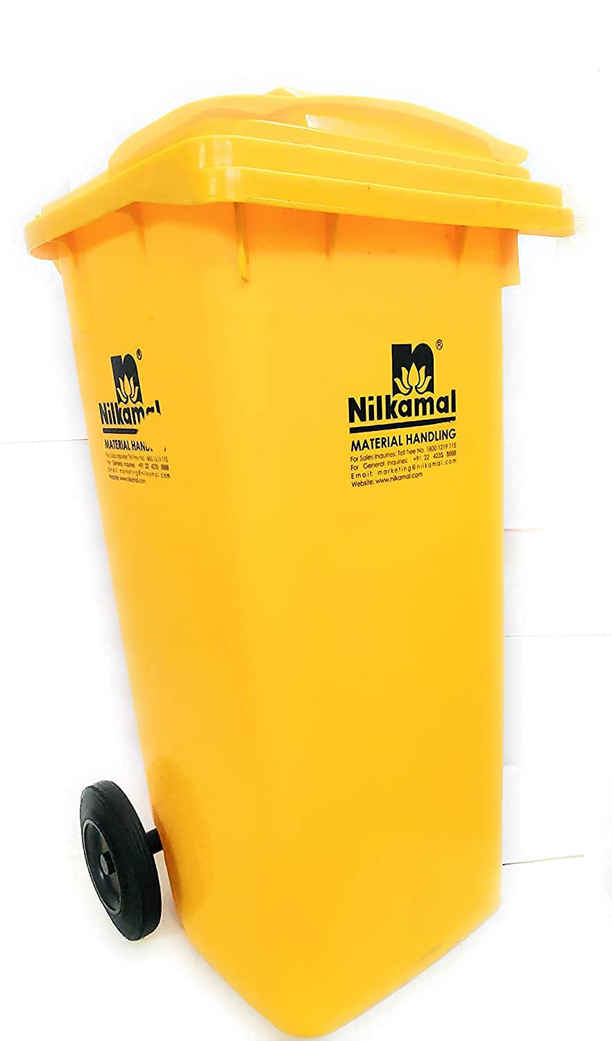 Nilkamal Dustbin | 120 Liter | Color options available | Dustbin with wheels | Outdoor garbage cans | Big dustbin with lid outdo