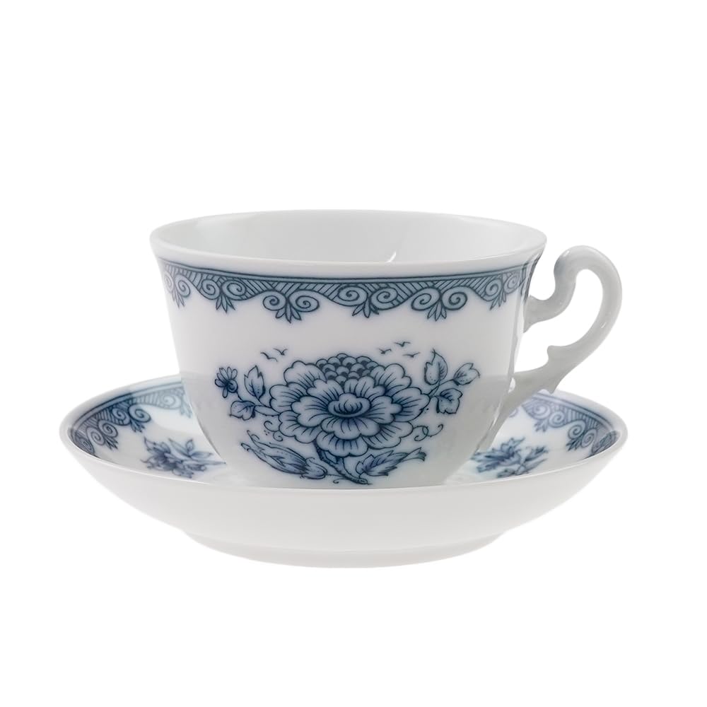 Ginoli 1735 / Richard Ginoli Giardio Blue Tea Cup & Saucer