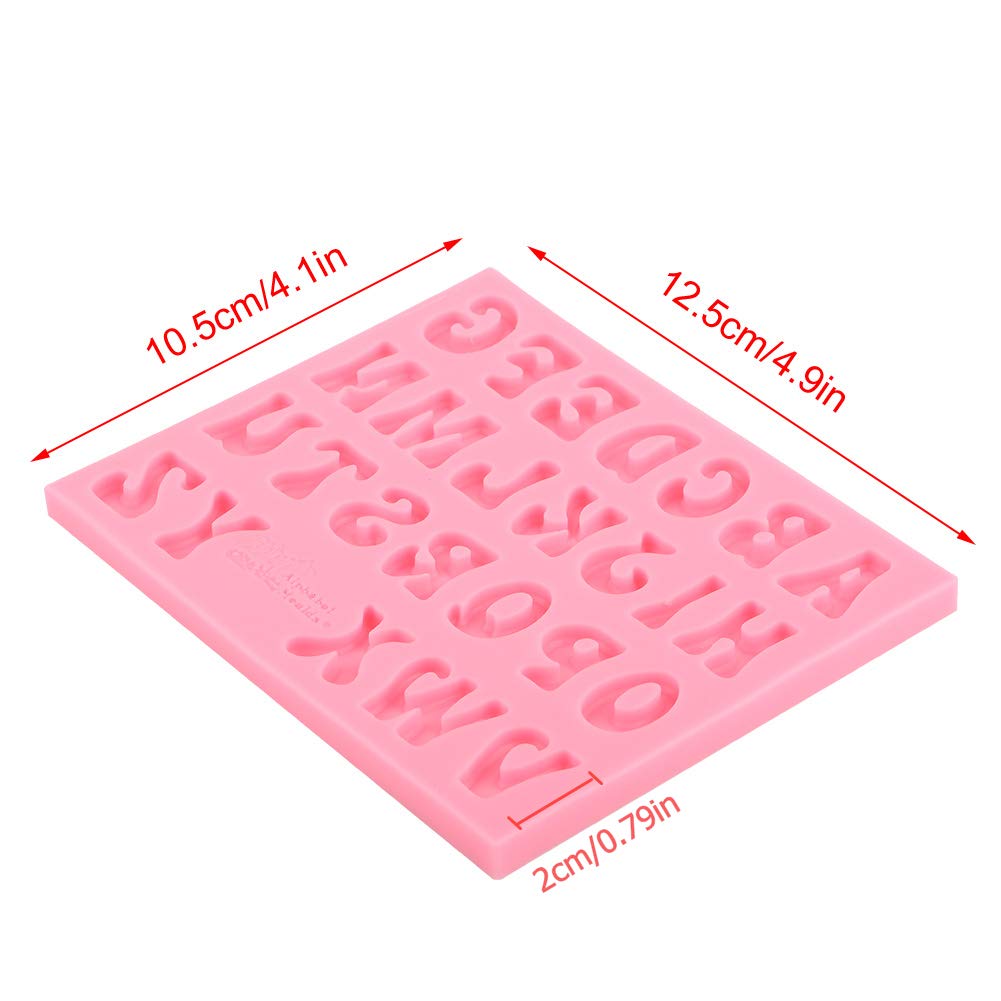 Silicone Candy, Alphabet Baking Cake Chocolate 3D 26 Letters