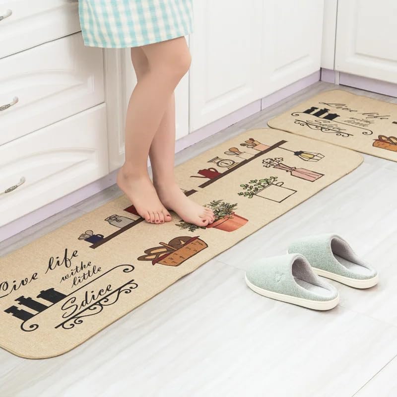 Dravizon Kitchen Mat, Door Mat, Floor Mat, Bath Mat, Doormat, Bathroom Carpet | Non Slip Mat For Bathroom Cushion Mat Super Abso