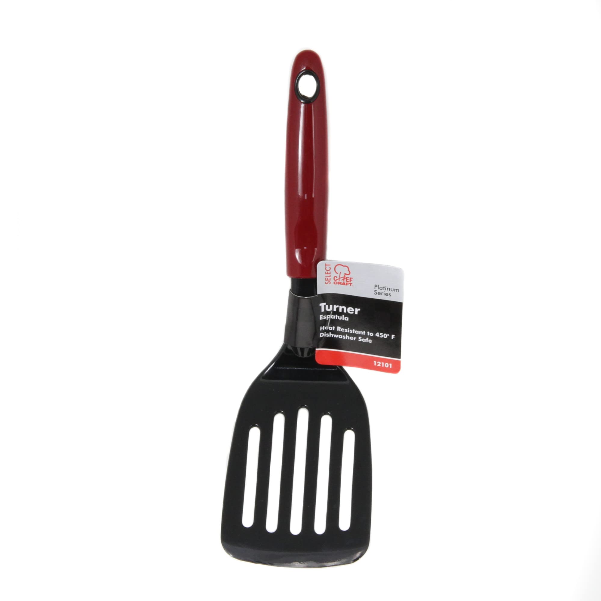 Chef Craft Select Nylon Kitchen Tool And Utensil, 8 Piece Set, Red